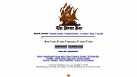 What Baypirate.me website looked like in 2014 (9 years ago)