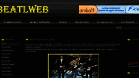 What Beatlweb.com website looked like in 2014 (9 years ago)