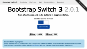 What Bootstrap-switch.org website looked like in 2014 (9 years ago)