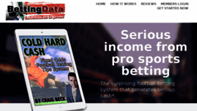 What Bettingdata.co.uk website looked like in 2014 (9 years ago)