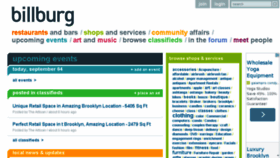 What Billburg.com website looked like in 2014 (9 years ago)