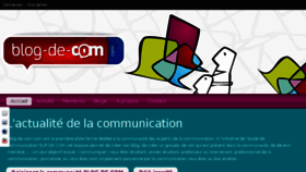 What Blog-de-com.com website looked like in 2014 (9 years ago)
