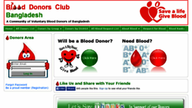 What Blooddonorsbd.com website looked like in 2014 (9 years ago)