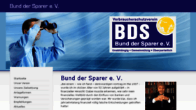 What Bund-der-sparer.de website looked like in 2014 (9 years ago)