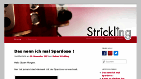 What Blog.strickling.de website looked like in 2014 (9 years ago)