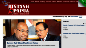 What Bintangpapua.com website looked like in 2014 (9 years ago)