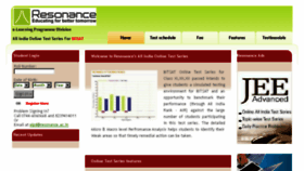 What Bitsat.resonance.ac.in website looked like in 2014 (9 years ago)