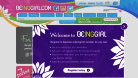 What Beinggirl.com website looked like in 2014 (9 years ago)