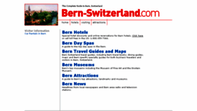 What Bern-switzerland.com website looked like in 2014 (9 years ago)