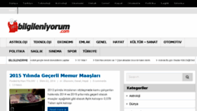 What Bilgileniyorum.com website looked like in 2014 (9 years ago)