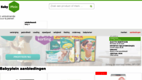 What Babyplein.nl website looked like in 2014 (9 years ago)