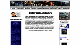 What Back-to-titanic.com website looked like in 2014 (9 years ago)