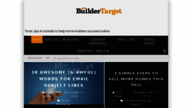 What Buildertarget.com website looked like in 2014 (9 years ago)