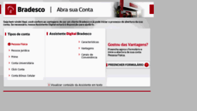 What Bradescoabrasuaconta.com.br website looked like in 2014 (9 years ago)