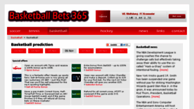 What Basketballbets365.com website looked like in 2014 (9 years ago)