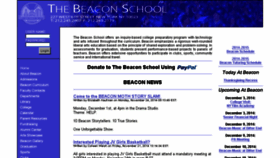 What Beaconschool.org website looked like in 2014 (9 years ago)