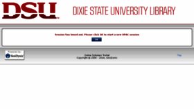 What Books.dixie.edu website looked like in 2014 (9 years ago)