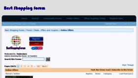 What Bestshoppingforum.com website looked like in 2014 (9 years ago)