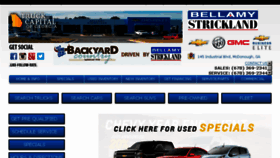 What Bellamystrickland.com website looked like in 2014 (9 years ago)