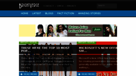 What Brightverge.com website looked like in 2014 (9 years ago)