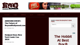 What Beyondhollywood.com website looked like in 2014 (9 years ago)