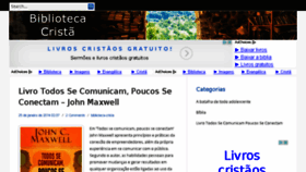 What Bibliotecacrista.com.br website looked like in 2014 (9 years ago)