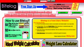 What Bitelog.com website looked like in 2015 (9 years ago)