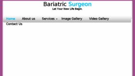 What Bariatricsurgeonindia.com website looked like in 2015 (9 years ago)