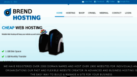 What Brendhosting.com website looked like in 2015 (9 years ago)