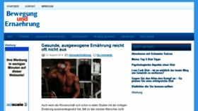 What Bewegung-und-ernaehrung.de website looked like in 2015 (9 years ago)