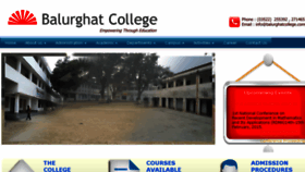 What Balurghatcollege.in website looked like in 2015 (9 years ago)