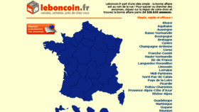 What Boncoin.com website looked like in 2015 (9 years ago)