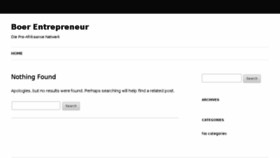 What Boerentrepreneur.com website looked like in 2015 (9 years ago)