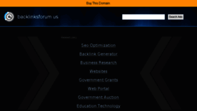 What Backlinksforum.us website looked like in 2015 (9 years ago)