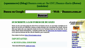 What Buanzo.com.ar website looked like in 2015 (9 years ago)