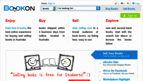 What Bookon.com.au website looked like in 2015 (9 years ago)