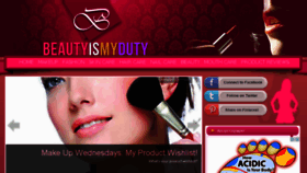 What Beautyismyduty.com website looked like in 2015 (9 years ago)