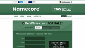 What Betawave.com website looked like in 2015 (9 years ago)