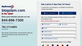 What Blogslam.com website looked like in 2015 (10 years ago)