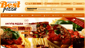 What Bestpizza.hu website looked like in 2015 (9 years ago)