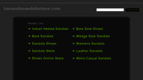 What Baresolesandalsstore.com website looked like in 2015 (9 years ago)