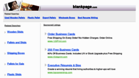 What Blankpage.com website looked like in 2011 (13 years ago)