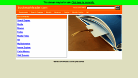 What Bookmarkleader.com website looked like in 2015 (10 years ago)