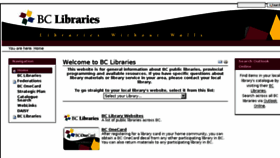 What Bclibrary.ca website looked like in 2015 (9 years ago)