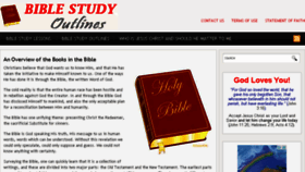 What Biblestudyoutlines.org website looked like in 2015 (9 years ago)