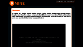 What Btcmine.com website looked like in 2015 (9 years ago)