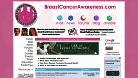 What Breastcancerawareness.com website looked like in 2015 (9 years ago)