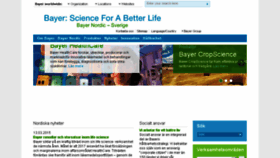 What Bayer.se website looked like in 2015 (9 years ago)