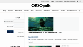 What Backstage.orso.co website looked like in 2015 (9 years ago)