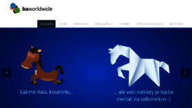 What Baworldwide.sk website looked like in 2015 (9 years ago)